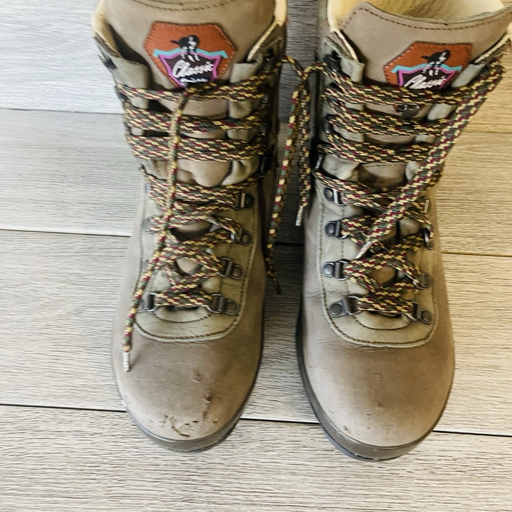 Vintage Raichle Classic Hiking Boots Leather Swiss Made NEED RESOLE